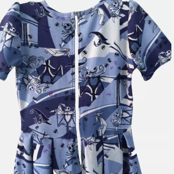 LuLaRoe Disney Nightmare Before Christmas Dress Sz Small – Skater Fit & Flare - Picture 4 of 10